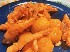 梨球果仁虾-小吊梨汤·北京菜·烤鸭(鸟巢店)