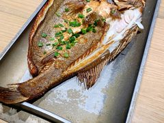 蒜香海鲈鱼-渔家灯火(明湖店)