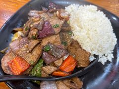 炒猪肝盖浇饭-台州老六海鲜面馆(上南总店)