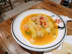 浓汤虾仁娃娃菜-东来菜馆•手抓海鲜家常菜•海鲜锅贴(鸽子窝店)