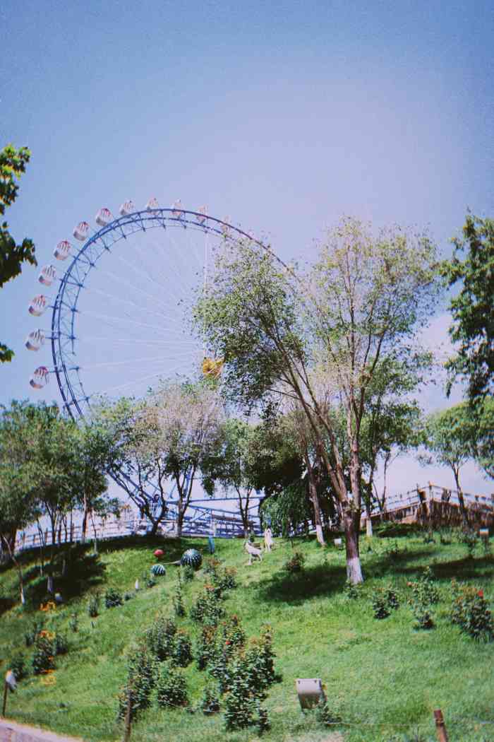 喀什摩天轮-"远远的合照了一张就是普通的摩天轮啊[呲.