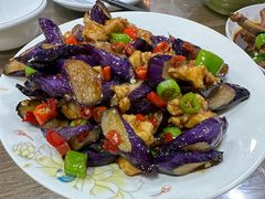 茄子炒辣鸡丁-江西饭店(黄浦区店)