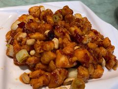 宫保鸡丁-华盛园卷子王农家菜水库鱼
