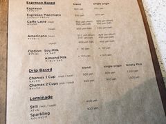 菜单-% Arabica(京都东山店)