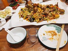 -东来菜馆•手抓海鲜家常菜•海鲜锅贴(鸽子窝店)