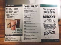 菜单-Triple O's 趣堡屋(澳门店)