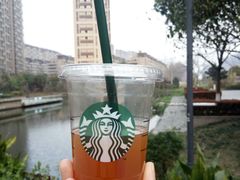 冰摇柚柚蜂蜜绿茶-星巴克(苏州昆山花桥游站店)