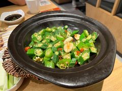 焗黄秋葵-邹开喜·炭炉鸡煲·海鲜火锅(虹口足球场店)