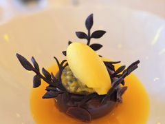 巧克力蛋糕配香草冰淇淋-Jean Georges