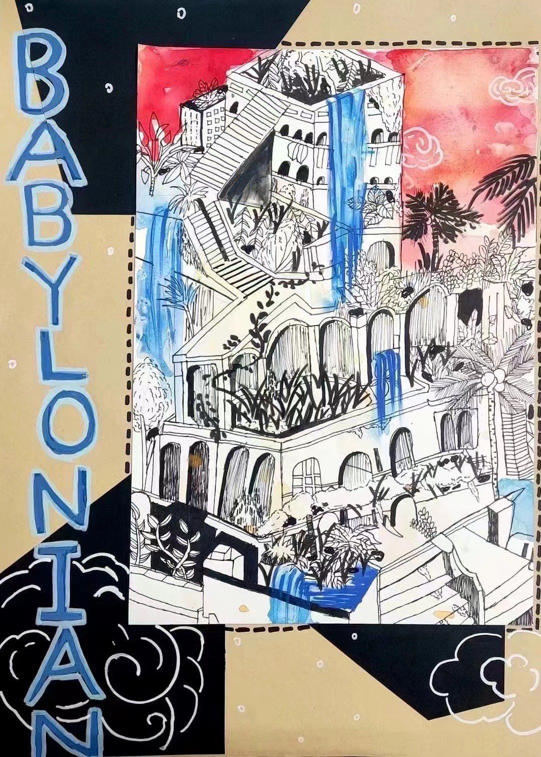 酷酷熊学员作品分享  《空中花园》