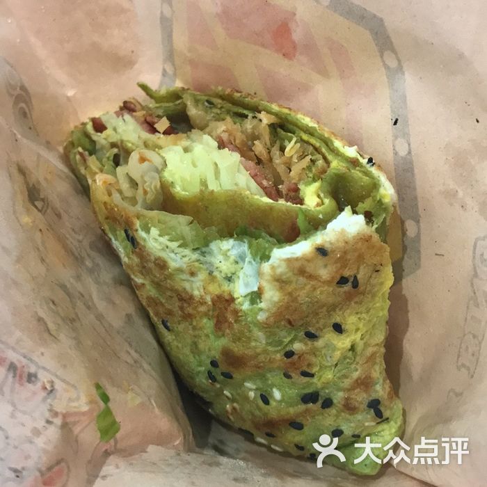 菠菜煎饼果子图片