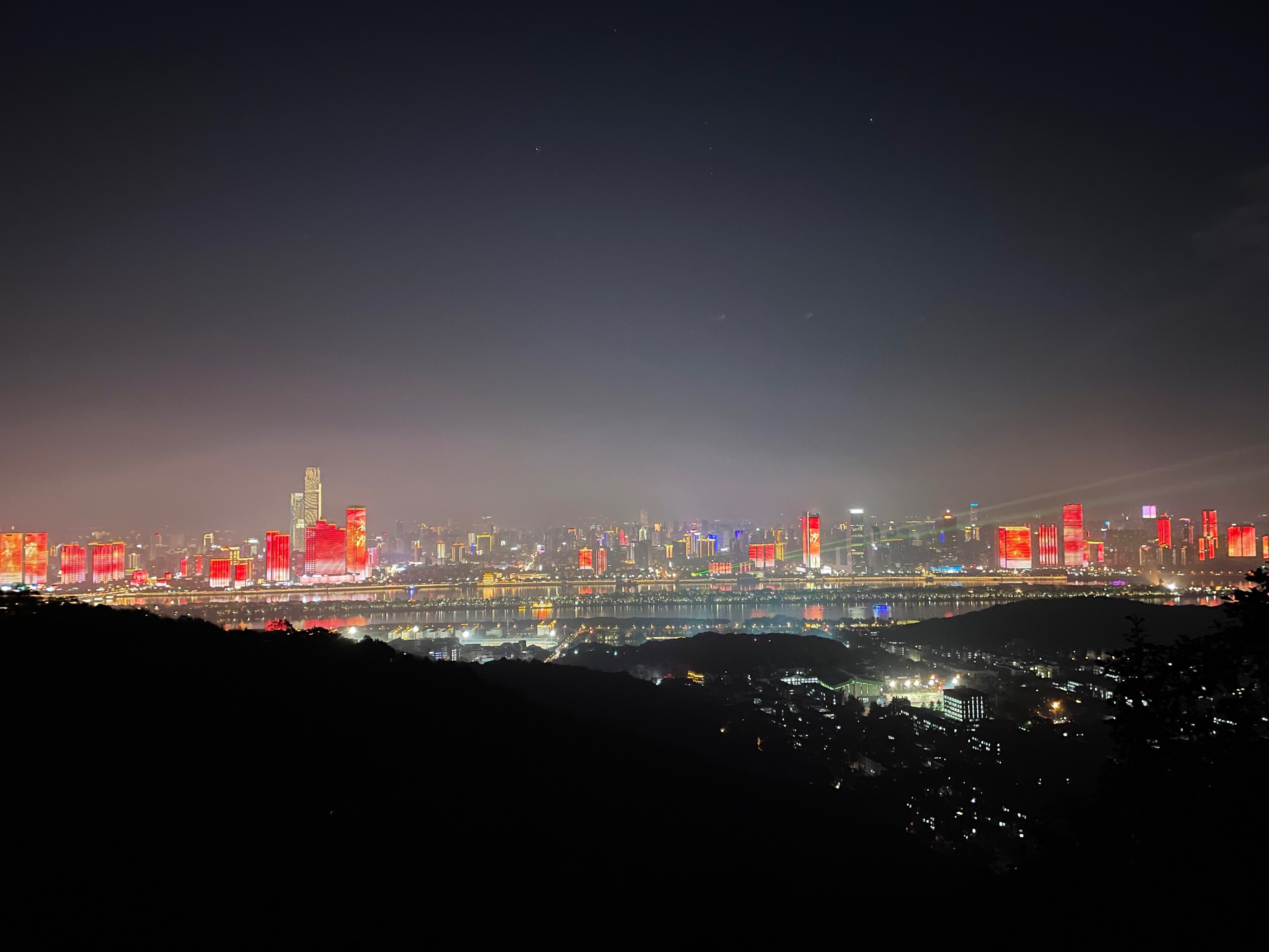 岳麓山夜景图片