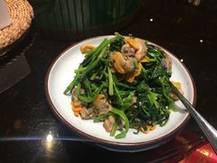 菠菜毛蚬子-川旺角川粤融合菜•海景餐厅(星海广场店)