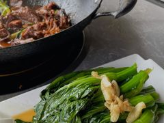 猪油渣炒广东菜心-大自然醉鹅·铁锅火焰鹅(上海联洋店)