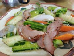 丝瓜炒猪颈肉-区海鸡场饭店(石壁店)