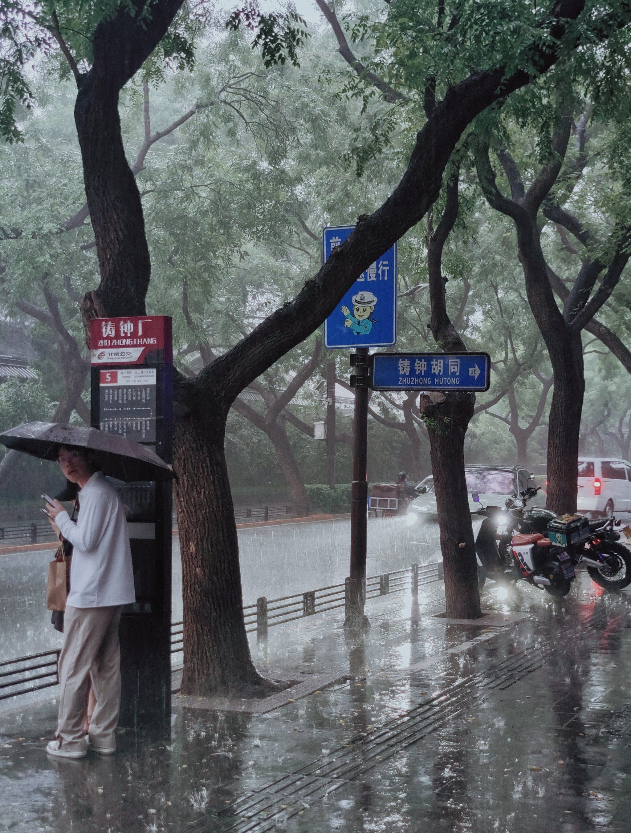 城市雨景,别有一番韵味☔