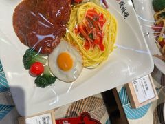 澳洲沙朗牛排意大利面-卜秀铁板烧(食通天美食广场店)