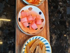 韩式开胃小菜-雾山韩式烤肉·海南糟粕&椰子鸡火锅·海景餐厅(三亚绿发山海天JW万豪酒店)