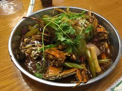 香辣蟹(四只小毛蟹)贵！-云晓光头烧烤吧(德平路店)