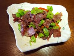 青椒炒火腿-宣威山野人家·云南菜·菌火锅(金碧店)