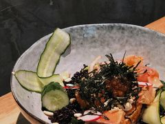 煎三文鱼芥末酱油汁和风碗-Wagas沃歌斯(大学路店)