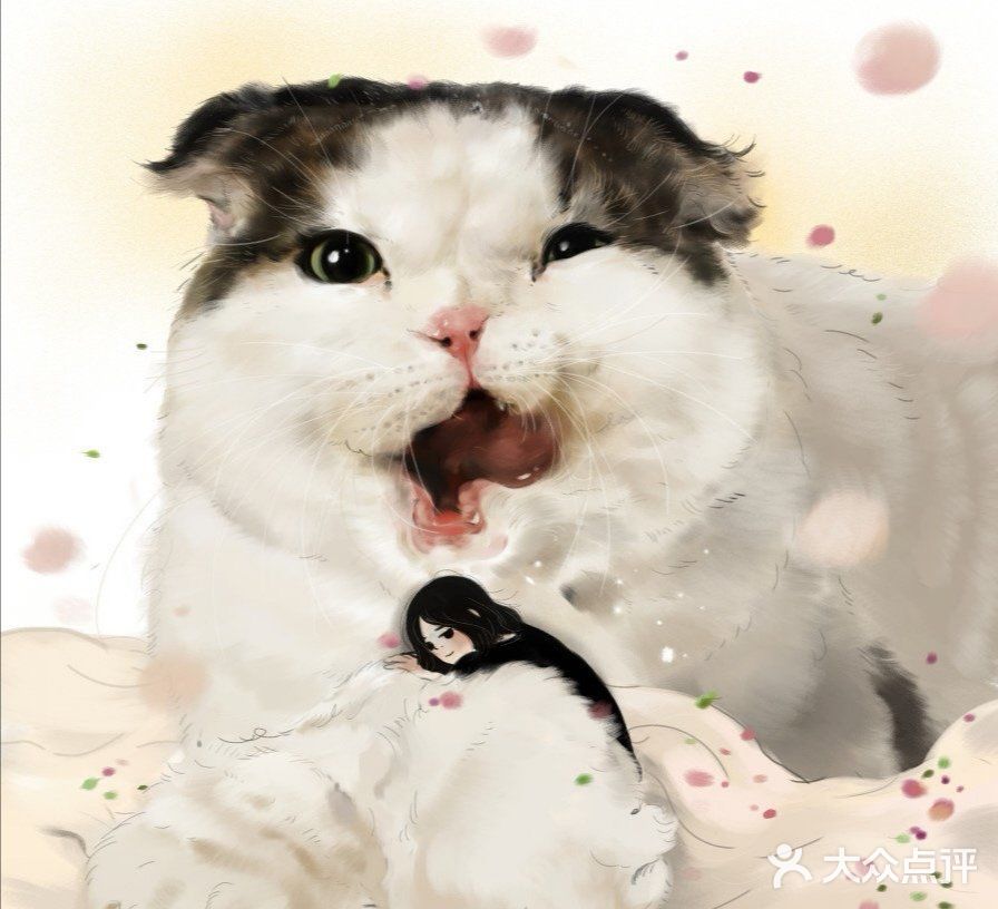 画笔下的猫咪，萌化我的心❤️❤️