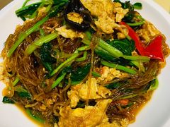 菠菜粉丝炒鸡蛋-峨嵋小镇(远洋城店)