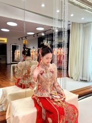 -懿沉香中式嫁衣礼服秀禾服龙凤褂马来褂旗袍总店