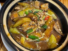 咸鱼茄子煲-潮粥馆(长江花园店)