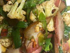 有机花菜炒腊肉-陶然居·重庆菜(生态园店)