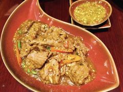 蒜味罗勒炒猪肉末-红泰·泰精选·特色料理(中山路店)