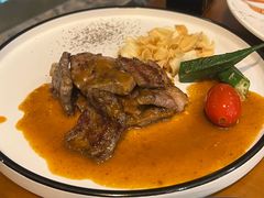 精选谷饲牛排配意面-V Bar海景扒房(北海湾惠龙万达嘉华酒店)