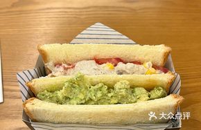 Avocado Tuna Hot Press Sandwich