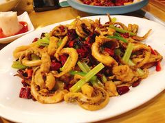 干煸鱿鱼须-陈傻子餐厅(世纪都会店)