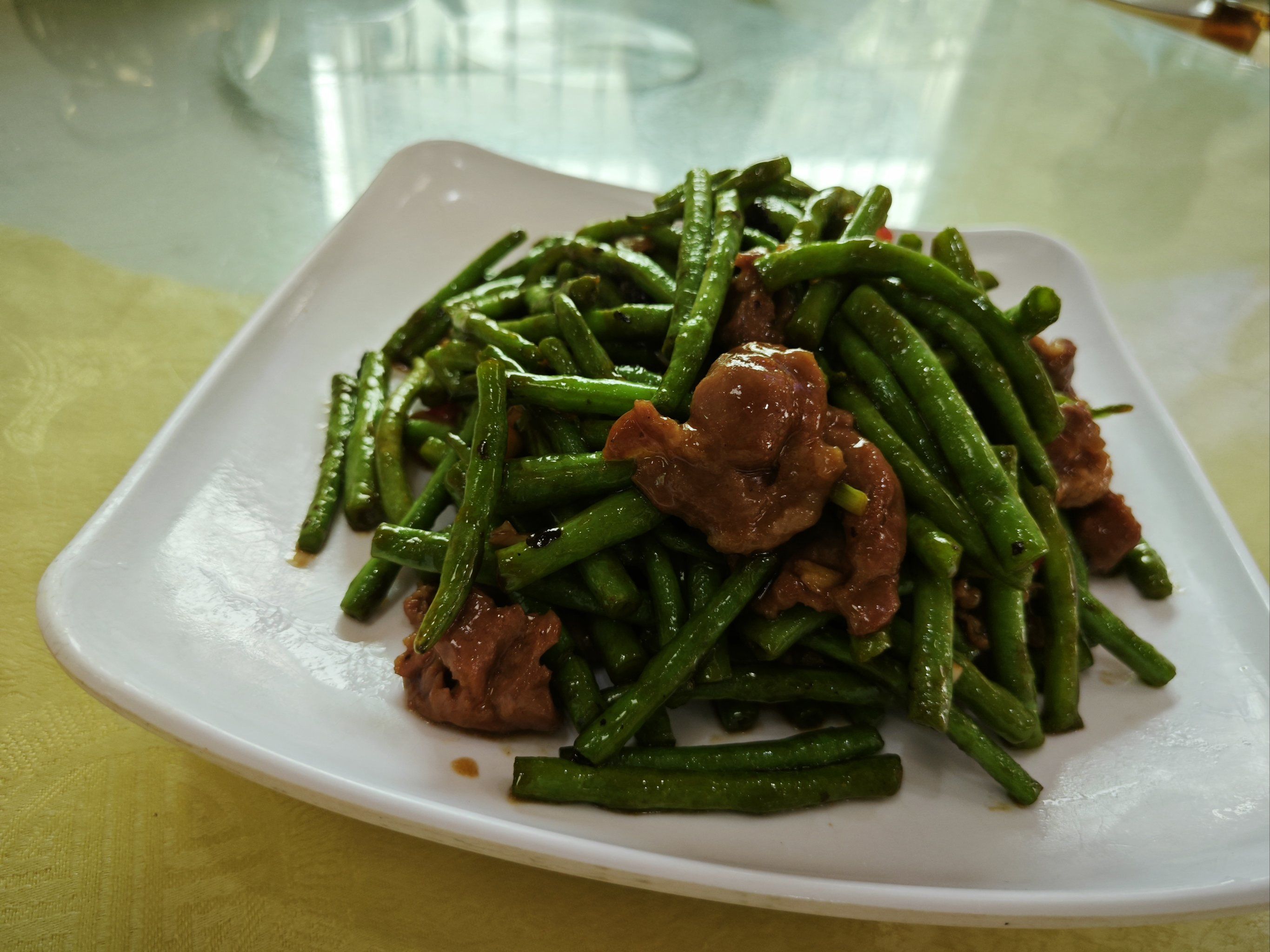 豆角炒猪肉还是挺香的,一个很美味的家常菜#豆角炒肉 #人人都是美食家