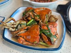 葱姜梭子蟹-巧克力渔家.小船海鲜胶东菜(万平口店)