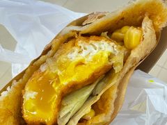 -小红车炸蛋葱油饼