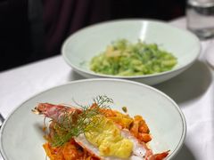 渔夫海鲜番茄宽面加焗烤大虾-夏朵餐厅(丁香店)