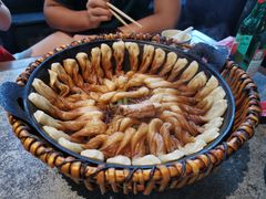 排骨豆角卷子-华盛园卷子王农家菜水库鱼