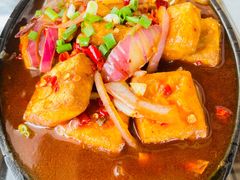 铁板毛豆腐-徽州美食(三十年老店)