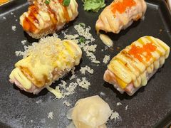 火炙三文鱼寿司四味-鸟鹏烧鸟居酒屋(熙龙湾店)