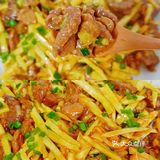 ㊙️家常下饭菜，牛肉炒笋丝，鲜香嫩滑！