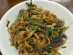 农家红炒长鱼炒面-三百碗宝应长鱼面(板仓街店)