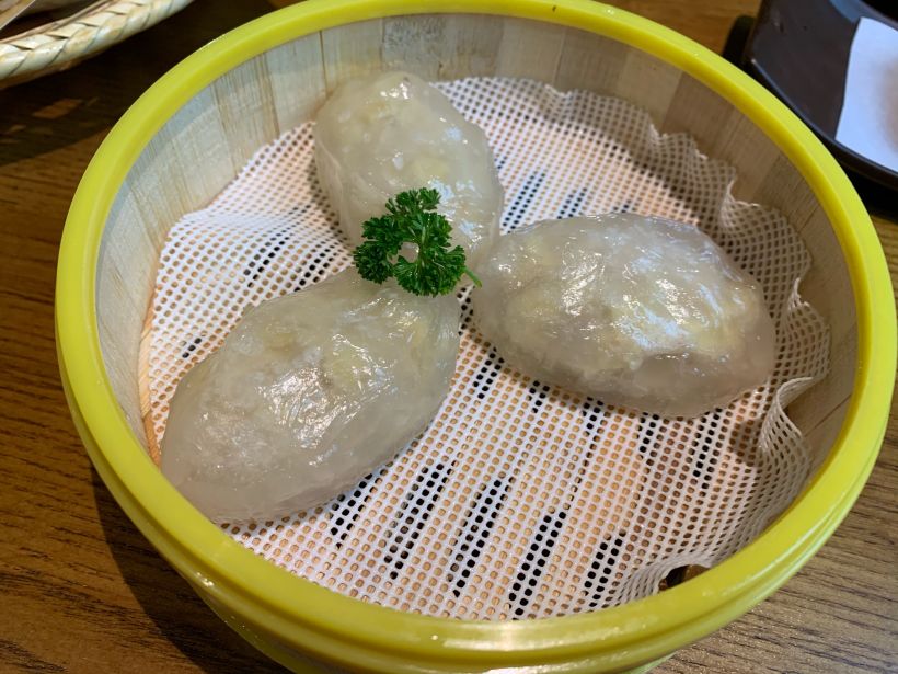 【潮汕笋粿】 晶莹剔透的外皮里面包裹着爽脆的竹笋,馅料我非常喜欢