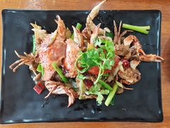 葱姜炒白盖蟹-87号烧烤海鲜·大排档(金沙滩店)
