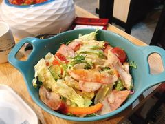 烟肉蔬菜沙拉-喜上喜鸡煲翅(吉大店)