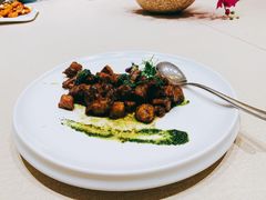 黑椒青酱牛肉粒-将相和·海鲜蒸饺大连菜