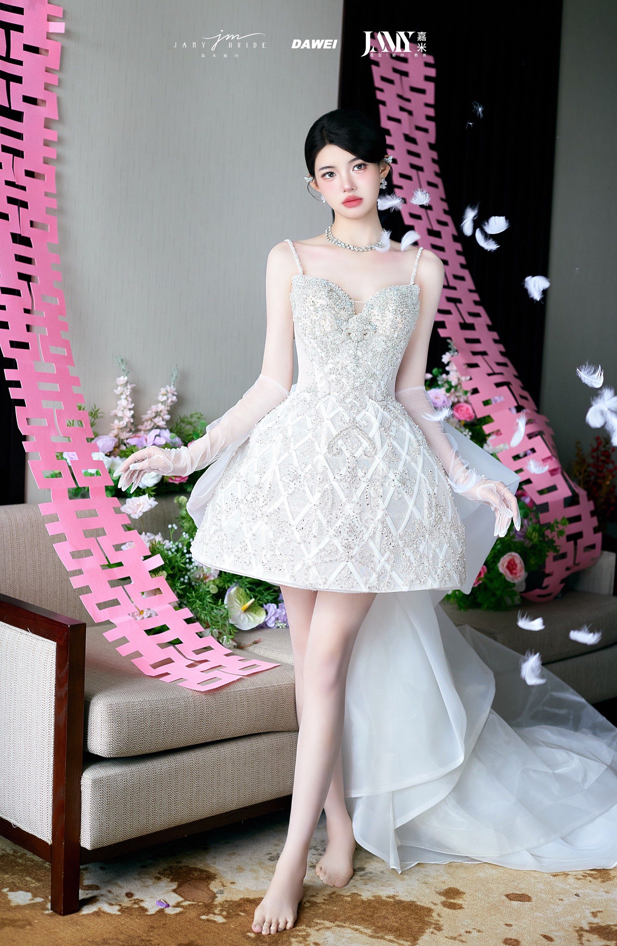 赵露思的芭蕾裙真的好绝7515甜到心尖的短礼服