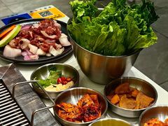 -山野的朋友露营炭火烤肉