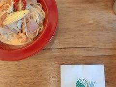 鲜虾培根意面-三喜有食(集美店)